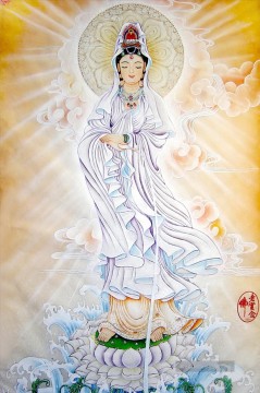 Religiös Werke - Die Gottheit der Barmherzigkeit in den Wolken Buddhismus